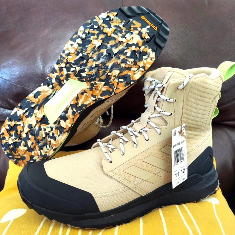 Adidas Free Hiker XPL Parley Hiking Boot Savannah/Black ART GZ3374 Mens Size 11